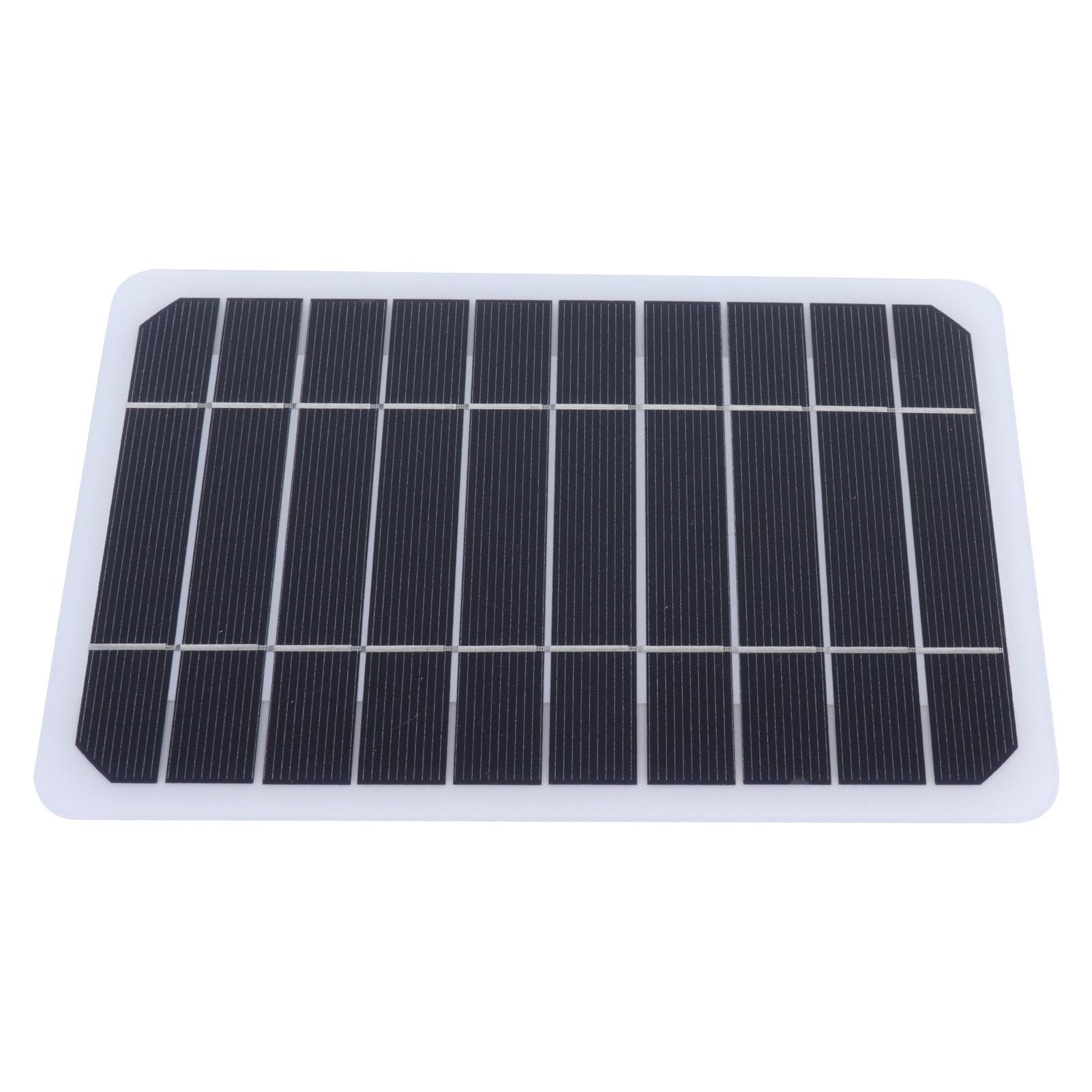 

5W 5V Monocrystalline Solar Panel Outdoor Solar Battery Charger Mobile Power Supply for Charging Mobile Phone