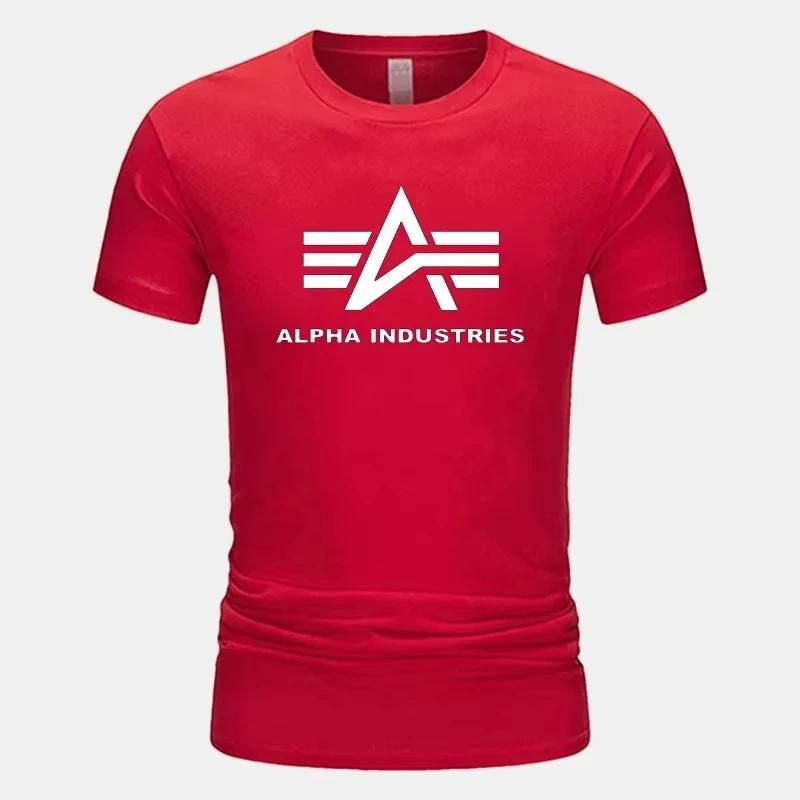 Tricou bărbătesc imprimat, tricou casual de lux cu mânecă scurtă pentru bărbați din bumbac, ținută de vară în culoare uni, top stradal Y2K