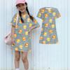 Girls Animal Print Dress Short Sleeve Loose Fit Round Neck Lightweight Kids Casual Dress Summer Wear for Children