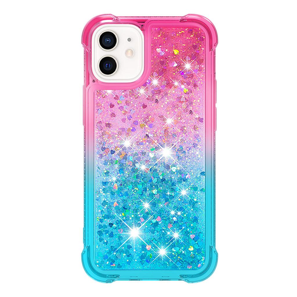 Quicksand Case for Apple Iphone 11 12 Pro X XR XS Max Glitter Flash Gradient Case for Iphone 12 Mini Phone Cover Fundas Coque