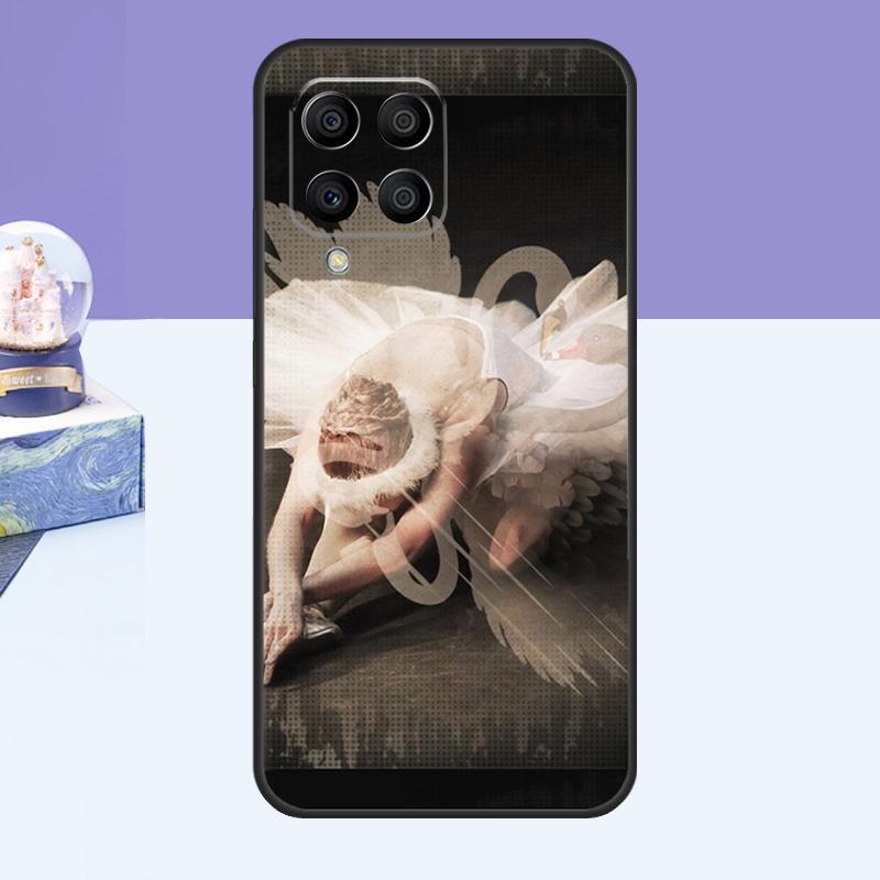 Swan Dance Ballet Case For Samsung Galaxy M52 M32 M12 M21 M15 M55 M56 M36 M16 M06 M13 M33 M53 M14 M34 M54 M31