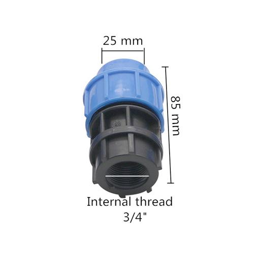5 Stück Außendurchmesser 20/25/32mm Rohrschnittstelle auf 1/2" 3/4" 1" Außengewinde/Innengewinde PE Geradeverbinder Sanitärrohrarmaturen
