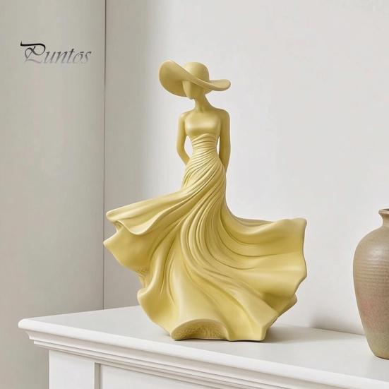 Goddess Statue Decor Woman Statue, Resin Art Sculpture for Living Room Mantel Shelf Decor, Modern Female Exquisite Carved Sculptures Figurine,