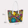 Colorful Geometric Pattern Tote Bag Fashion Large Capacity Shoulder Bag for Daily Use