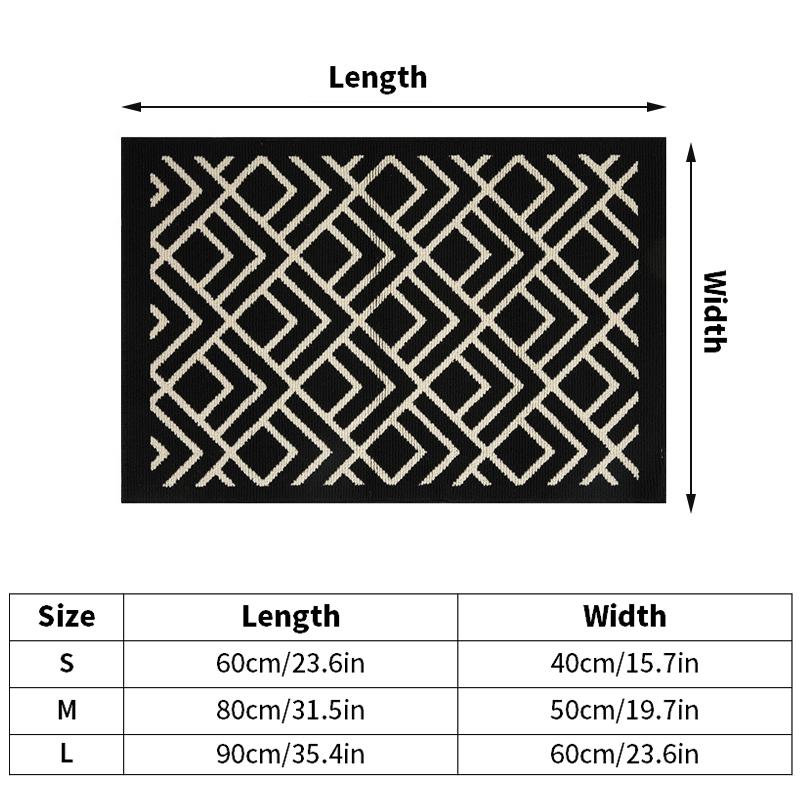 Non-slip Clean Area Rug Entrance Door Floor Mat Home Bathroom Mat Washable Doormats Decoration Carpet For Kitchen Living Room