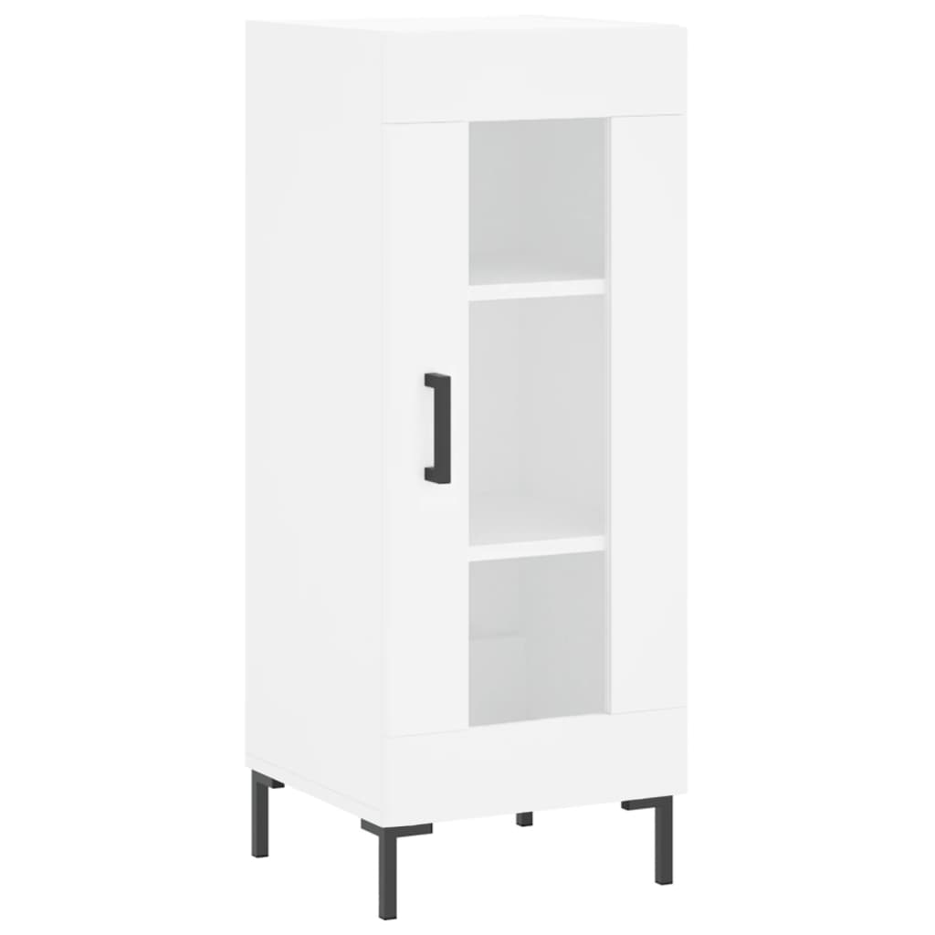 Highboard White 34.5 X 34 X 180 Cm Particleboard