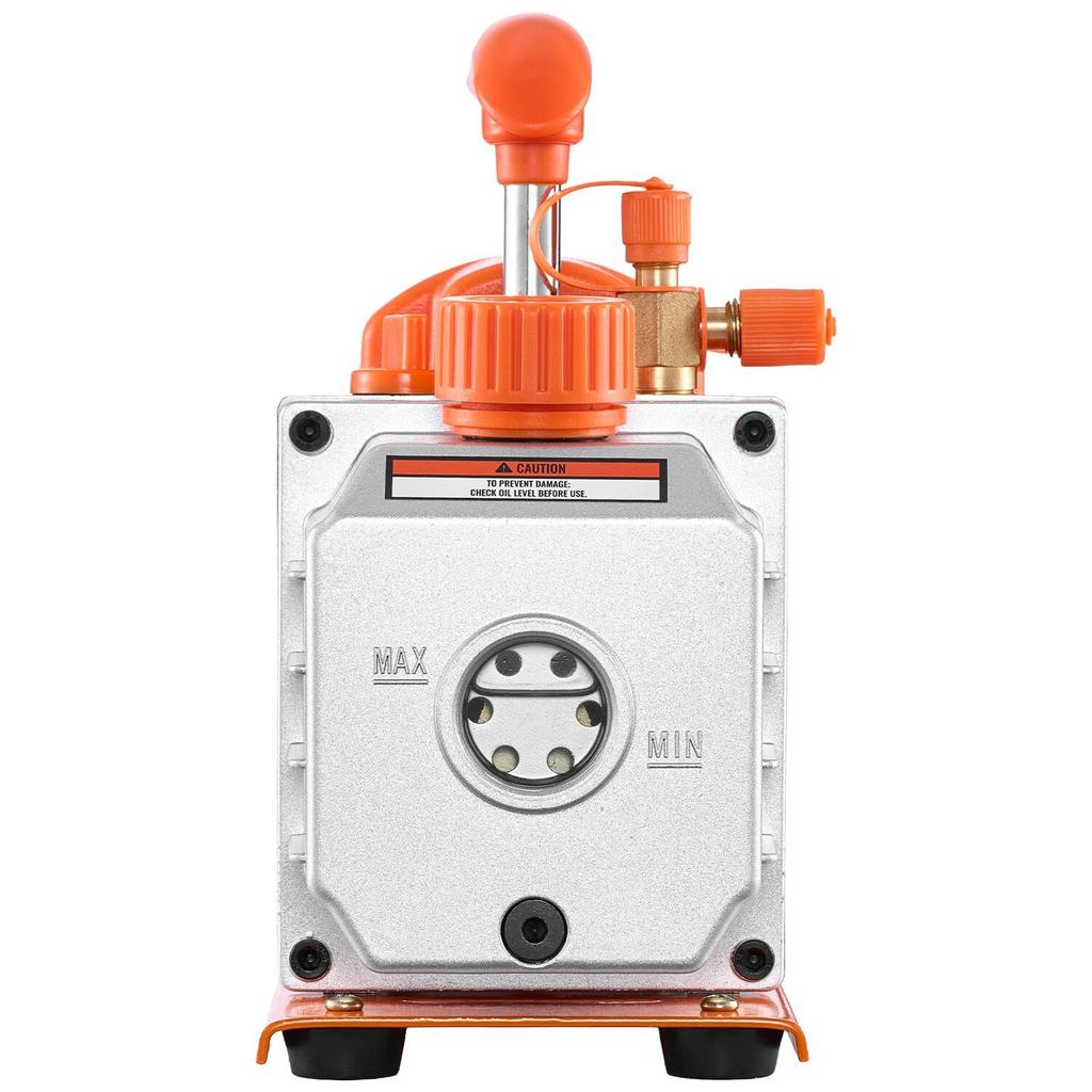 Vacuum Pump, 3.5 CFM 99 L/min, HVAC Single Stage Rotary Vane AC Vacuum Pump, for R134a R22 R410a Systems, 4 Pole Motor, for Automotive Air Conditioner