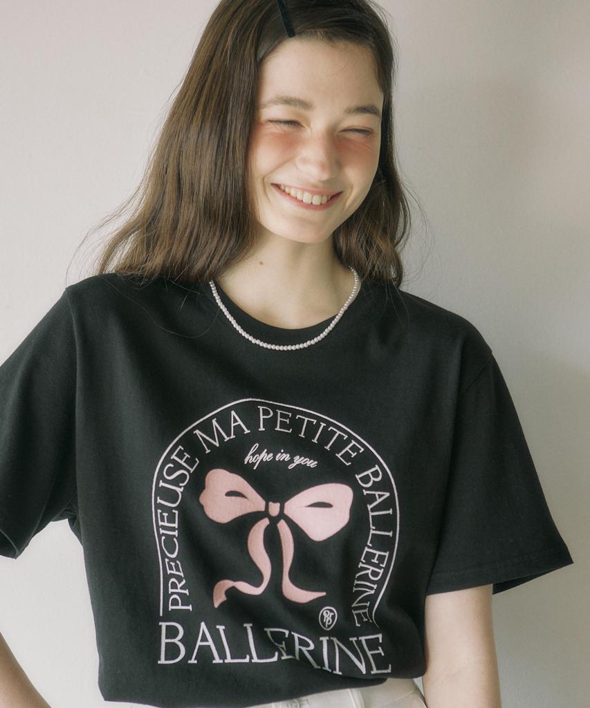 OURHOPE Ballerina T-Shirt - Black