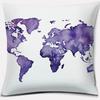 Purple Pattern Pillow Home Office Decoration Bedroom Sofa Car Cushion Cover