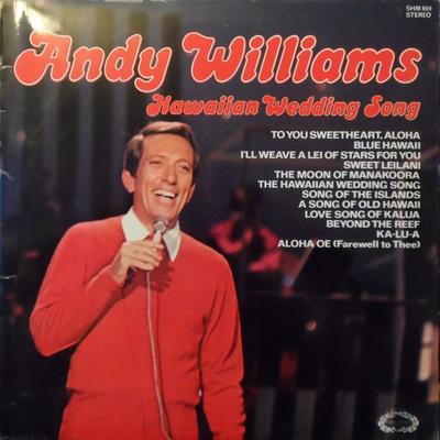 LP Record ANDY WILLIAMS - Hawaiian Wedding Song SHM869 Hallmark Record UK Jazz Used