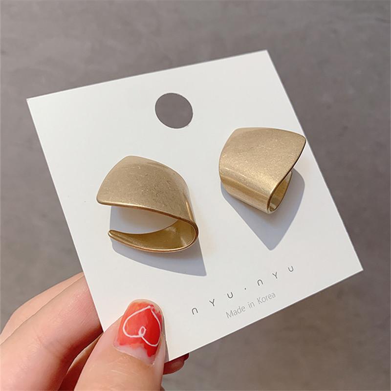 Personlighet Geometriska Guld Hängande Örhängen Dam Smycken Mode Dam Silver 925 Stiftörhänge Kvinna Piercing Accessoarer Flicka