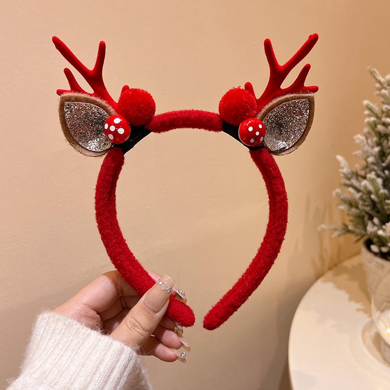 Mori Style Reindeer Antler Ears Christmas Hair Clip - Cute Kids' Hairpin Accessory