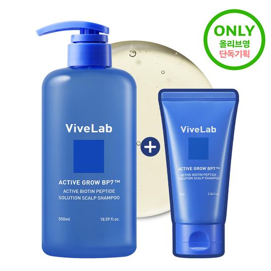 ViveLab Active Biotin Peptide Solution Anti-Hair Loss Shampoo 550ml Promotion (+70ml Free)