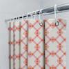 Modern Geometric Printed Waterproof Shower Curtains for Bathroom Decoration Purple White Yellow X Shape Design (200x180cm)