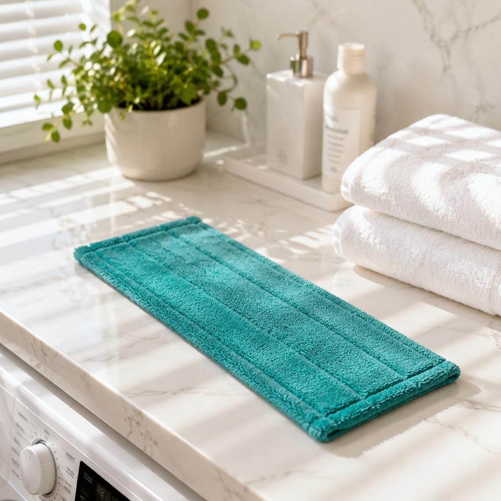 Microfiber Flat Mop Replacement Pads for Wet and Dry Cleaning Suitable for Various Floor Types Durable and Reusable Mop Cloths with Secure Attachment