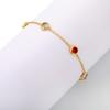 Colorful Round Cubic Zirconia Stainless Steel Bracelets for Women Exquisite Minimalist Lady Wrist Bracelet Bangle Jewelry Gifts