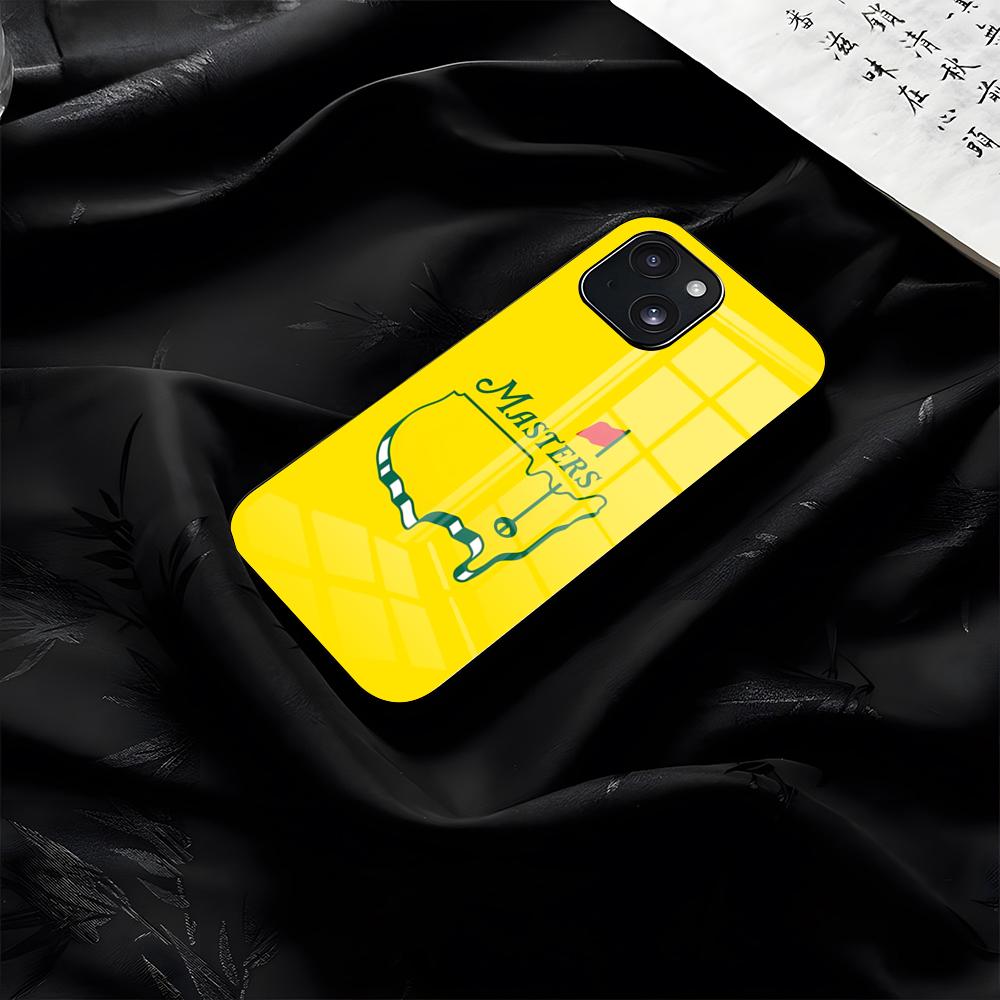 

Чехол для телефона G-Golf M-Masters T-Tournament Для IPhone 17 Pro Max 16 15 14 Pro Max 13 11 Plus Стеклянная крышка iPhone 13 Pro Max