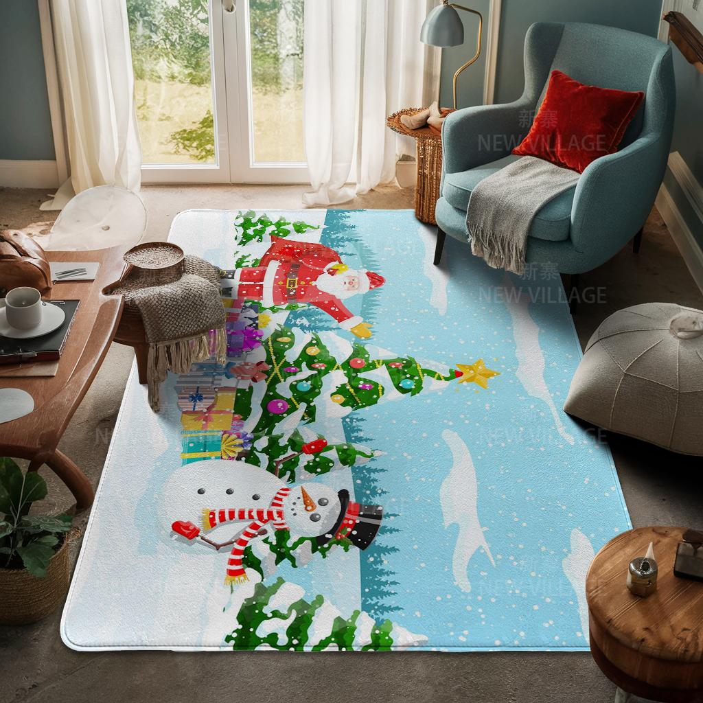Koberec ke vchodu do domu Rohožka ke dveřím do domu Obývací pokoj Vana Koupelna Protiskluzové koberce s absorpcí vody vana Veselé Vánoce zima