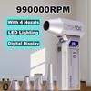 990000RPM Powerful Air Blower 4 Speed Adjustable Brushless Turbo Jet Fan Electric Air Duster with 4 Nozzle for Car Cleaning Tool