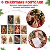 Christmas Scene Background Decoration Card (10*cards 2*stickers)