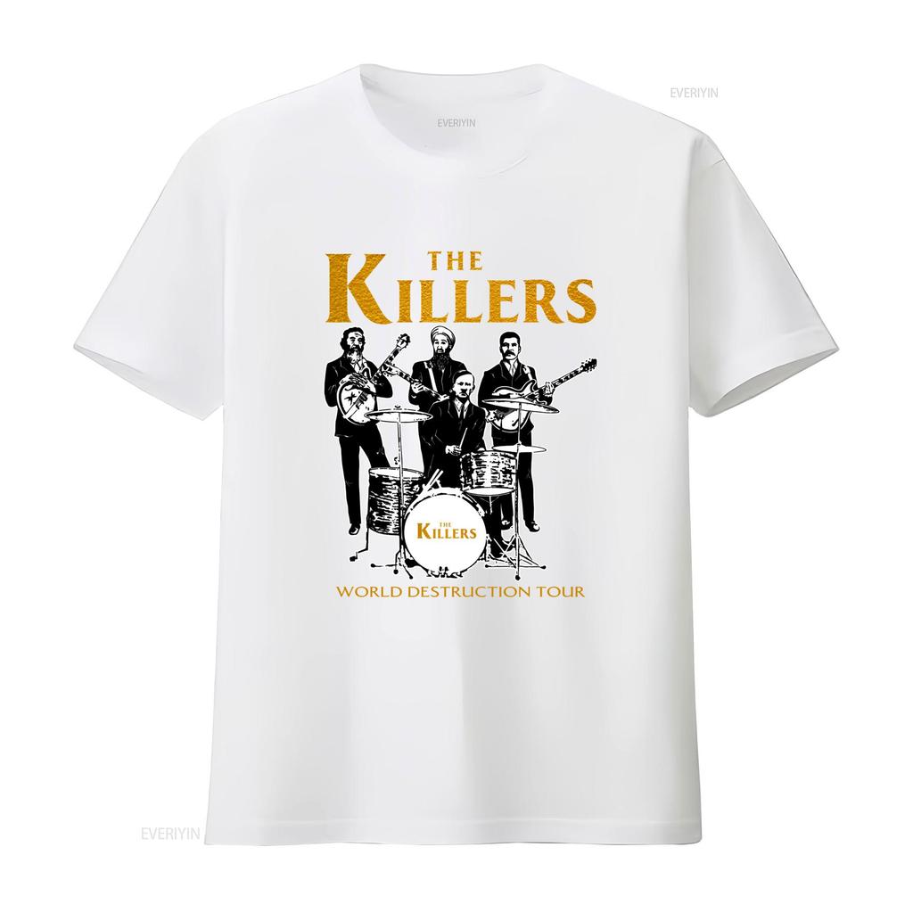 The Killers Band Alt Rock Tour Mondiale Distruzione Brandon Flowers Maglietta S 234XL SG417 vintage Lavata Casual streetwear