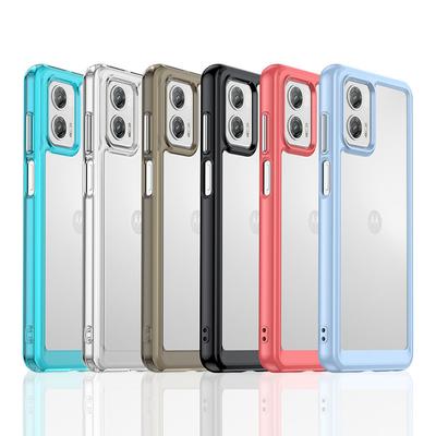 Pro pouzdro Motorola Moto G73 Kryt Moto G13 G23 G53 G73 5G Barevný Měkký Okraj Silikonový Průhledný Nárazuvzdorný Nárazník Pro Moto G73
