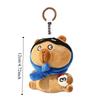 Ladrão Sentindo Capivara Pelúcia Chaveiro Pintinho Amarelo Animais Brinquedo de Pelúcia Chaveiro Decoração de Casa
