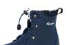 Akiriko Women's Short Snow Boots, All-Weather, 4-Hour Waterproof, Boa Cuff, Elastic Laces, Grip Sole, Navy, Size 22cm