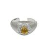 High-End Medieval Brushed Open Ring, Snake Ring, Personalized Diamond-Set Niche Design Accessories