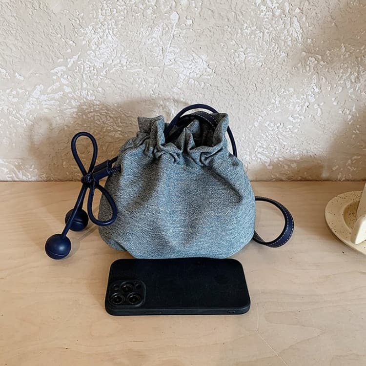 Drawstring lucky bag small bag shoulder messenger women's bag