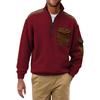 Herren Farbig Stehkragen Sweatshirt Herren Sport Große Größe Freizeit Sweatshirt