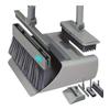 Combo Set 4-in-1 Folding Broom Set Durable Plastic Handle Cleaning Tool Multi-Sided Cleaning Kits Hair-Free Swivel Brush