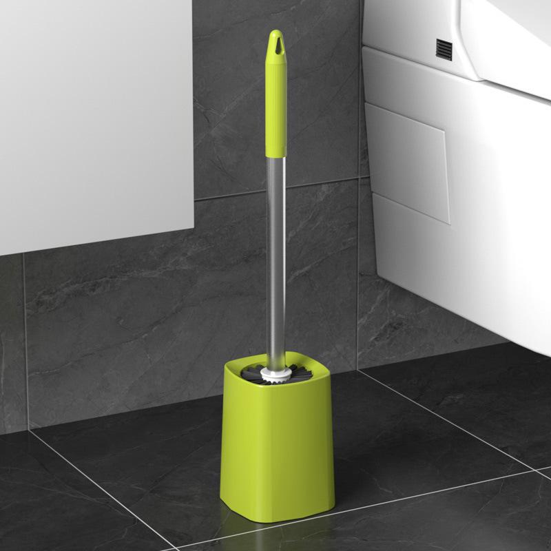 WC-Bürstenset mit Basis – Langer Griff, eckenfreie Reinigung für Badezimmer