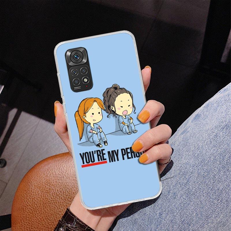 Greys Anatomy Person Phnoe Case for Phnoe Case for Xiaomi Redmi Note 15 14 14S 13 Pro Plus 12 12S 11S 11E 10S 10 11T 5G Unique C