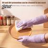 Rubber Gloves for Laundry Extended Waterproof Dishwashing Gloves, Anti-slip Grip Natural Latex Elbow Length Long Work Protective Durable Cleaning And