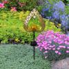 Solar Powered Garden Light Featuring Romantic Love Shape and Hollow Ironwork for Outdoor Decorative Illumination