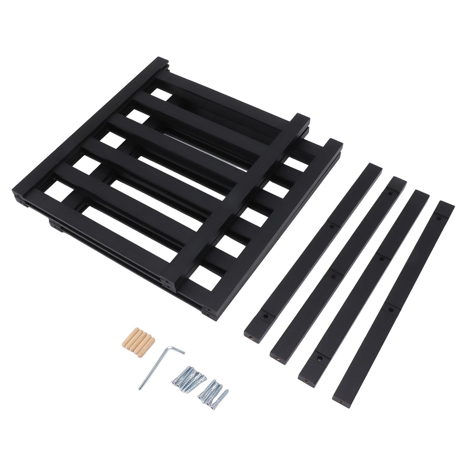 

Двухъярусная обувница, штабелируемая, водонепроницаемая, предотвращающая деформацию, бамбуковая обувница, отдельно стоящие обувницы для балкона, черная