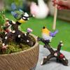 Resin Magpie Bonsai Statue Cute Miniatures Figurine Animal Sculpture  Lawn