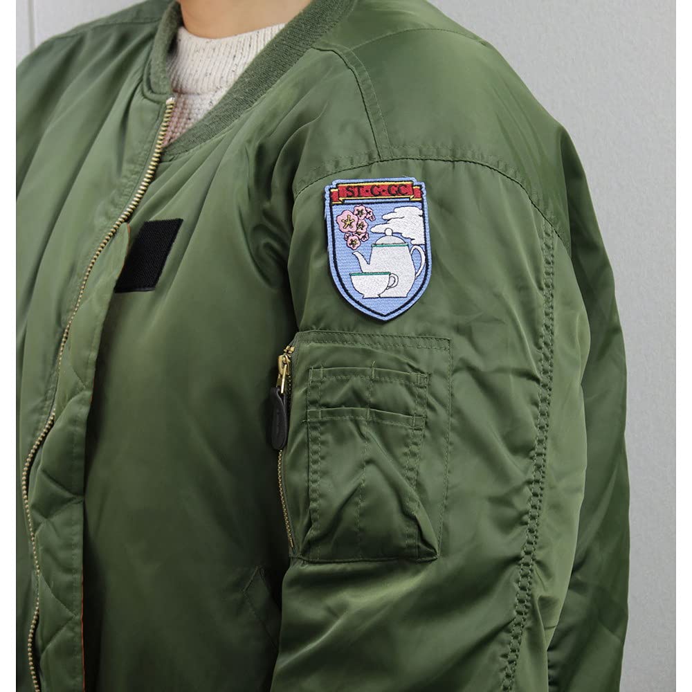 

PLATZ Девушки и танки: Финальная глава Эмблема школы Академии Глориана Съемная вышитая нашивка Аниме товары и С. GPWB-5 светло-синий