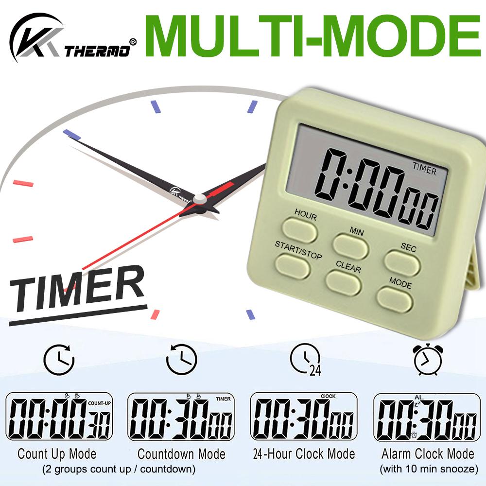 Multifunctional Kitchen Timer Alarm Clock Home Cooking Practical Supplies Kitchen Tools Camping New3
