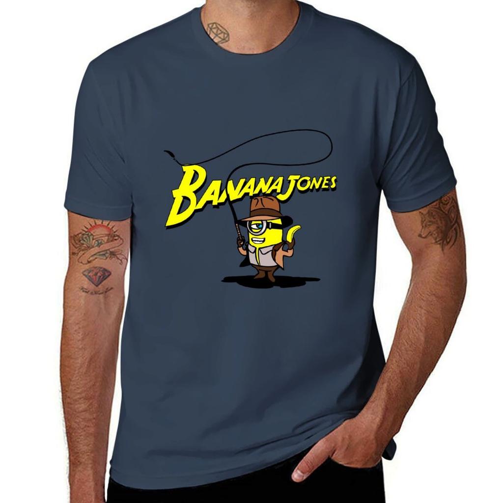 BANANA JONES AND THE GOLDEN BANANA TShirt Casual All Match Short Sleeve TShirt