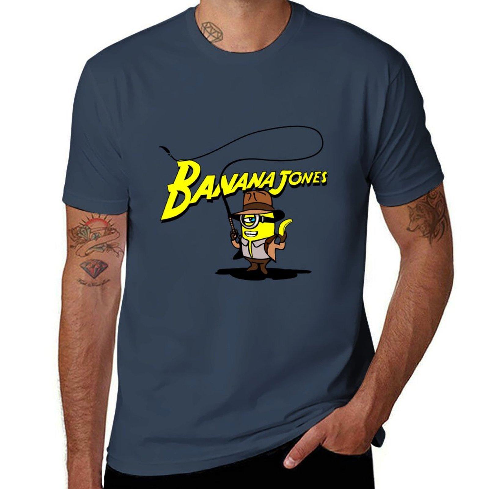 BANANA JONES AND THE GOLDEN BANANA TShirt Casual All Match Short Sleeve TShirt S