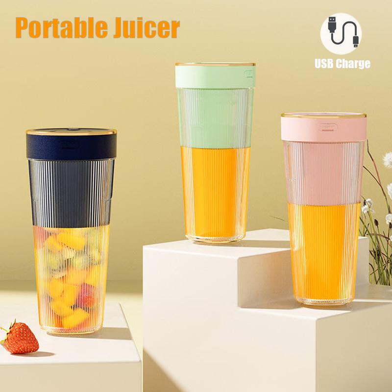 

Перезаряжаемый электрический блендер, мини-бытовая соковыжималка для овощей и фруктов, многофункциональная чашка для смешивания на открытом воздухе