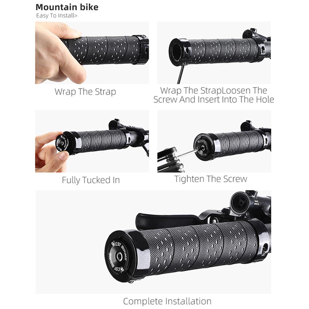 Comfortable Fluorescence Bicycle Bar Ends Ergonomic Design Bike Handlebar Nylon Bicycle Handle Bar