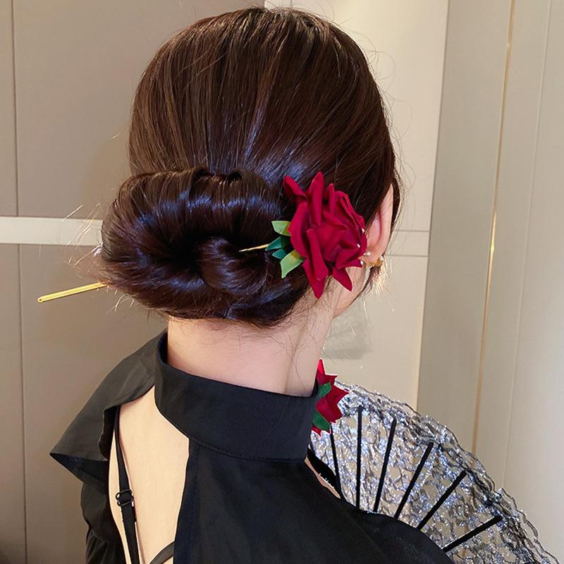 New Chinese Style Butterfly Flower Bead Tassel Hairpin, Chinese Style High-End Hairpin, Hanfu Versatile Hairpin, Hair Accessory for Women