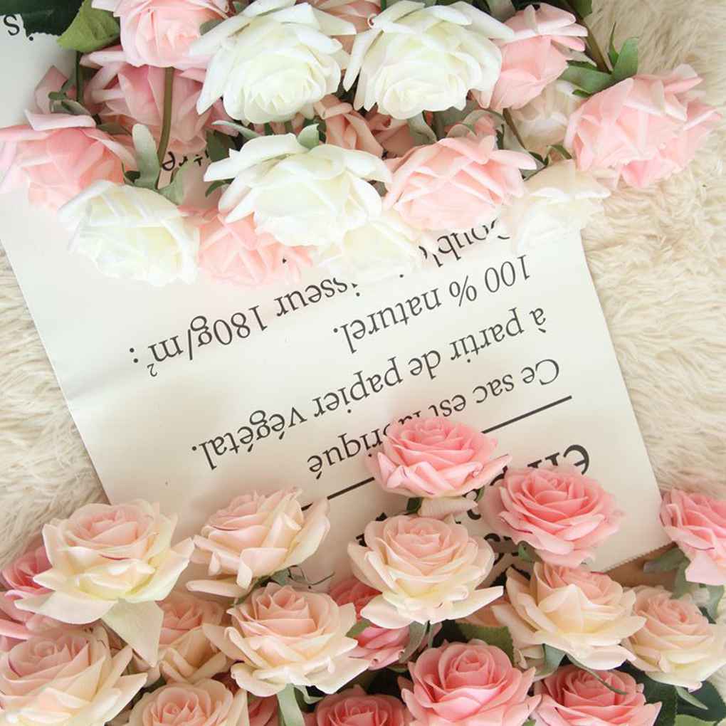 Rustic Retro Tea Rose Wedding Home Decor Flower Artificial Flowers