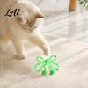 Plush Ball Teaser Toy Mesh Tube Cat Toy Butterfly Shape Interactive Chew with Bells Toys for Multi Households And Balls Flexible Indoor Cats Kittens