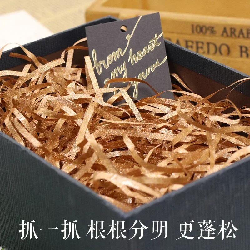 0.5kg/1kg DIY Packaging Material Confetti Wedding Holiday Decoration Candy Gift Box Filling Raffia Glitter Shredded Paper
