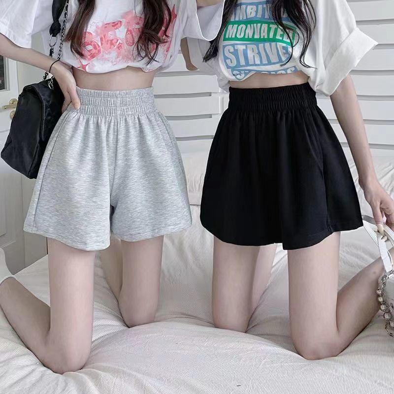 Korean Style High Waist Loose Wide Leg Shorts - Summer 2025 Trendy Kids’ Sports Pants