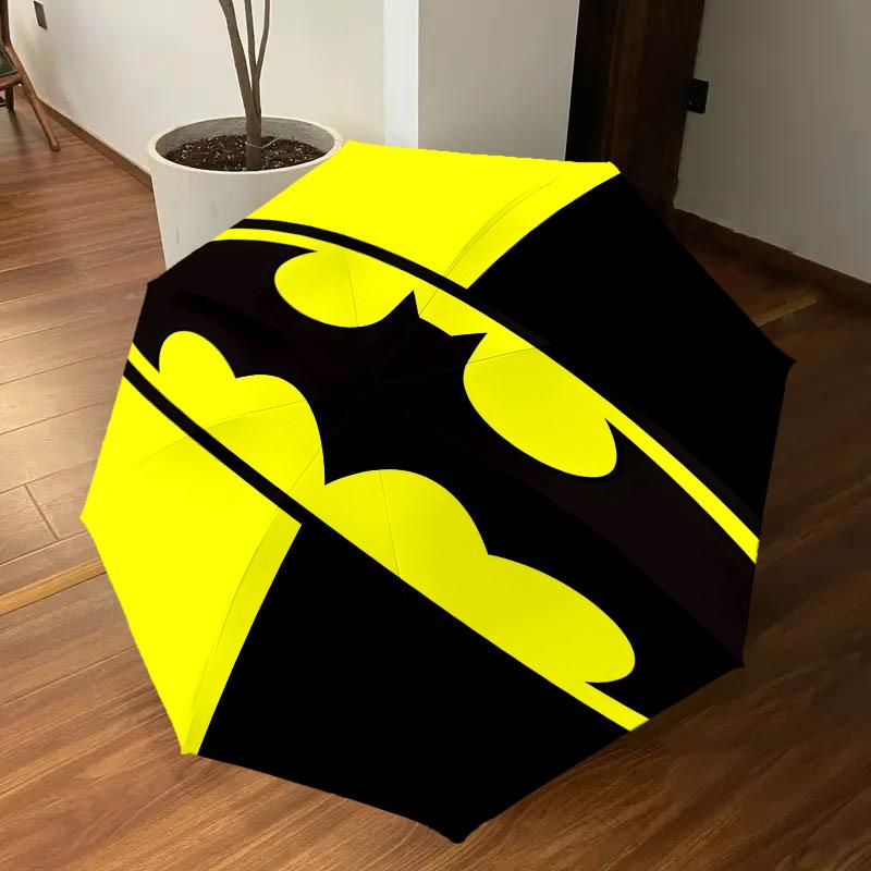 1PC Batman logo Umbrella-8-Rib Reinforced, Automatic Open, Lightweight & Durable, Cute Fashion Accessory for Outdoor, D2661